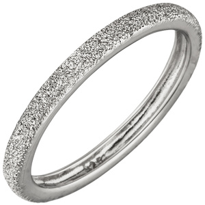 Damen Ring schmal 925 Sterling Silber mit Struktur Silberring