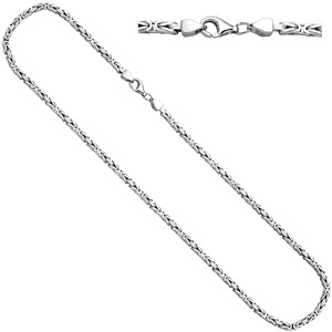 Knigskette 925 Sterling Silber 3,1 mm 50 cm Kette Halskette Silberkette