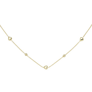 Collier Herz Kugel 925 Sterling Silber gold vergoldet 45 cm Silberkette Federrin