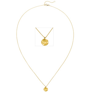 Collier 750 Gold Gelbgold matt 45 cm