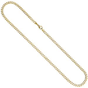 Panzerkette 333 Gold Gelbgold 4,6 mm 60 cm Kette Halskette