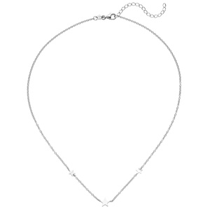 Collier Halskette mit Anhngern Sterne 925 Sterling Silber 43 cm