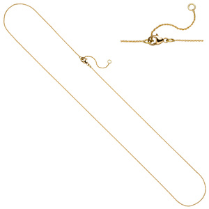 Ankerkette 750 Gold Gelbgold 0,6 mm 45 cm Kette Halskette Karabiner