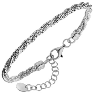 Armband verschlungen 925 Sterling Silber 20 cm Silberarmband