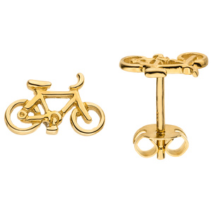 Ohrstecker Fahrrad 333 Gold Gelbgold Ohrringe Goldohrringe