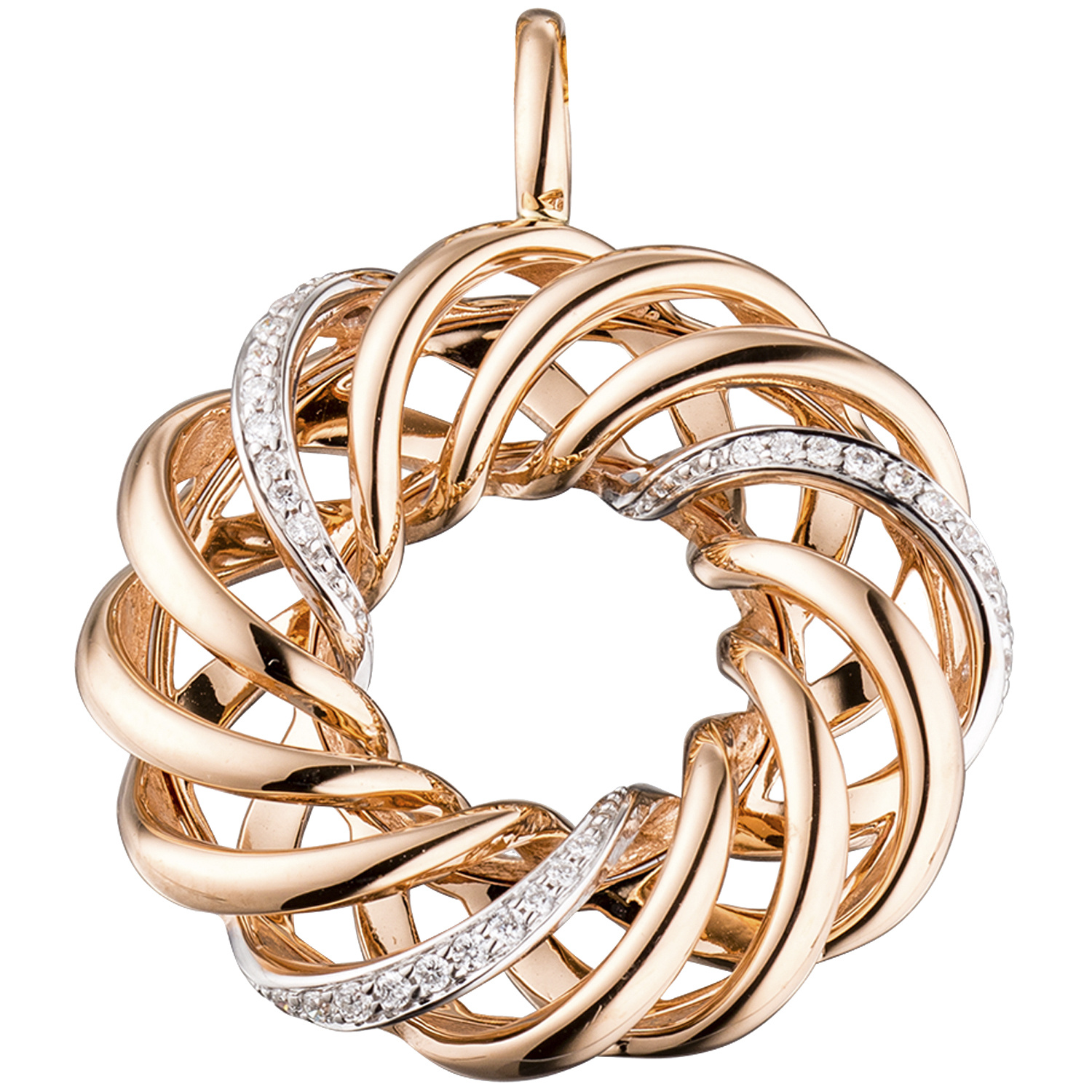 Schmuckhandel - Anhänger ohne Kette aus 14 Karat (585) Rotgold