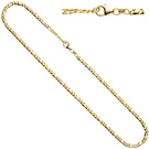 Halskette Kette 333 Gold Gelbgold massiv 45 cm Goldkette Karabiner