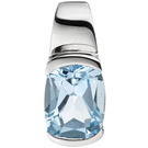 Anhänger 585 Gold Weißgold 1 Blautopas blau hellblau Weißgoldanhänger