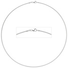 Halsreif 925 Sterling Silber 1,5 mm 45 cm Kette Halskette Silberhalsreif