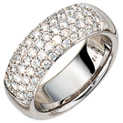 Damen Ring 585 Gold Weigold 62 Diamanten Brillanten 1,22ct. Weigoldring