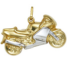 Anhänger Motorrad 333 Gold Gelbgold bicolor