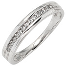 Damenring 585/-W 0,15ct.      