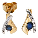 Ohrstecker 333/-G Saphir      