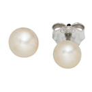 Ohrstecker 925 Sterling Silber 2 Süßwasser Perlen Ohrringe Perlenohrstecker