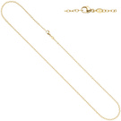 Weit-Ankerkette 585 Gelbgold 2 mm 45 cm Karabiner Gold Kette Halskette Goldkette