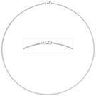 Halsreif 925 Sterling Silber 1,5 mm 50 cm Kette Halskette Silberhalsreif