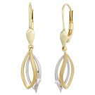 Boutons 585/-GW 0,04ct.       