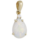 Anhnger 585/-G 0,02ct. Opal  