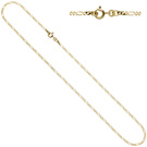 Figarokette 333 Gelbgold massiv 2,3 mm 45 cm Gold Kette Halskette Goldkette