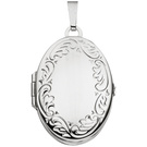 Medaillon oval 925 Sterling Silber rhodiniert Anhnger zum ffnen fr 4 Fotos