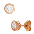 Ohrstecker 925/- rotverg.     