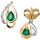 Ohrstecker 585/-G 0,02ct.Sma  