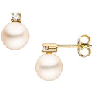 Ohrstecker 585/-G 0,10ct.SWZ  