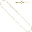 Criss-Cross Kette 333 Gelbgold 1,3 mm 45 cm Gold Halskette Goldkette Karabiner