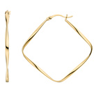 Creolen 925 Sterling Silber gold vergoldet Ohrringe