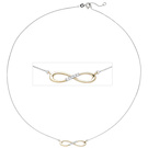 Collier 585/-WG 0,05ct.       