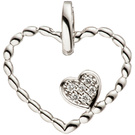 Anhänger 585/-W 0,03ct.       