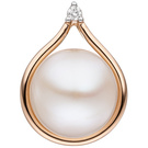 Anhänger 585/-R SWZP 0,03ct.  