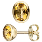 Ohrstecker 585/-G Citrin      