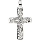 Anhnger Kreuz 925 Sterling Silber gehmmert Kreuzanhnger Silberkreuz