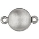 Magnet-Schließe 925 Sterling Silber matt mattiert Verschluss für Perlenketten