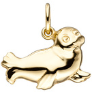 Anhnger Robbe Seehund 585 Gold Gelbgold Goldanhnger