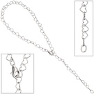 Fußkettchen Fußkette Herz 925 Sterling Silber 27 cm variabel verkürzbar