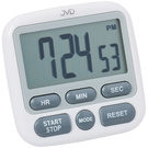 JVD DM82 Kurzzeitmesser mit Uhr digital weiß Magnet Kurzzeitwecker Küchen Timer