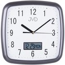 JVD DH615.2 Wanduhr Quarz analog weiß anthrazit mit Datum und Wochentag