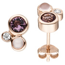 Ohrstecker 925/- rotverg.     