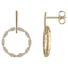 Ohrhnger 585 Gold Gelbgold 60 Diamanten Brillanten Ohrringe Diamantohrringe