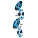 Anhnger 585 Weigold 2 Diamanten Brillanten 4 Blautopase hellblau blau