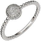 Damenring 585/- W 0,13ct.     