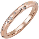 Damen Ring 585 Gold Rotgold Rosgold 34 Diamanten Brillanten Diamantring