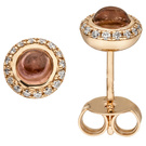 Ohrstecker 585/-R 0,10ct.Turm 