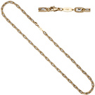 Halskette Kette 585 Gold Gelbgold Weigold bicolor 50 cm Goldkette Karabiner