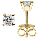 Ohrstecker 585 Gold Gelbgold 2 Diamanten Brillanten 0,50 ct. Ohrringe