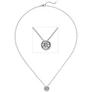 Colllier Kette mit Anhänger 585 Gold Weißgold 1 Diamant Brillant 1,0 ct. 45 cm