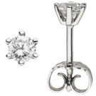 Ohrstecker 585 Gold Weißgold 2 Diamanten Brillanten 0,50 ct. Ohrringe