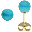 Ohrstecker 585/-G Türkis      